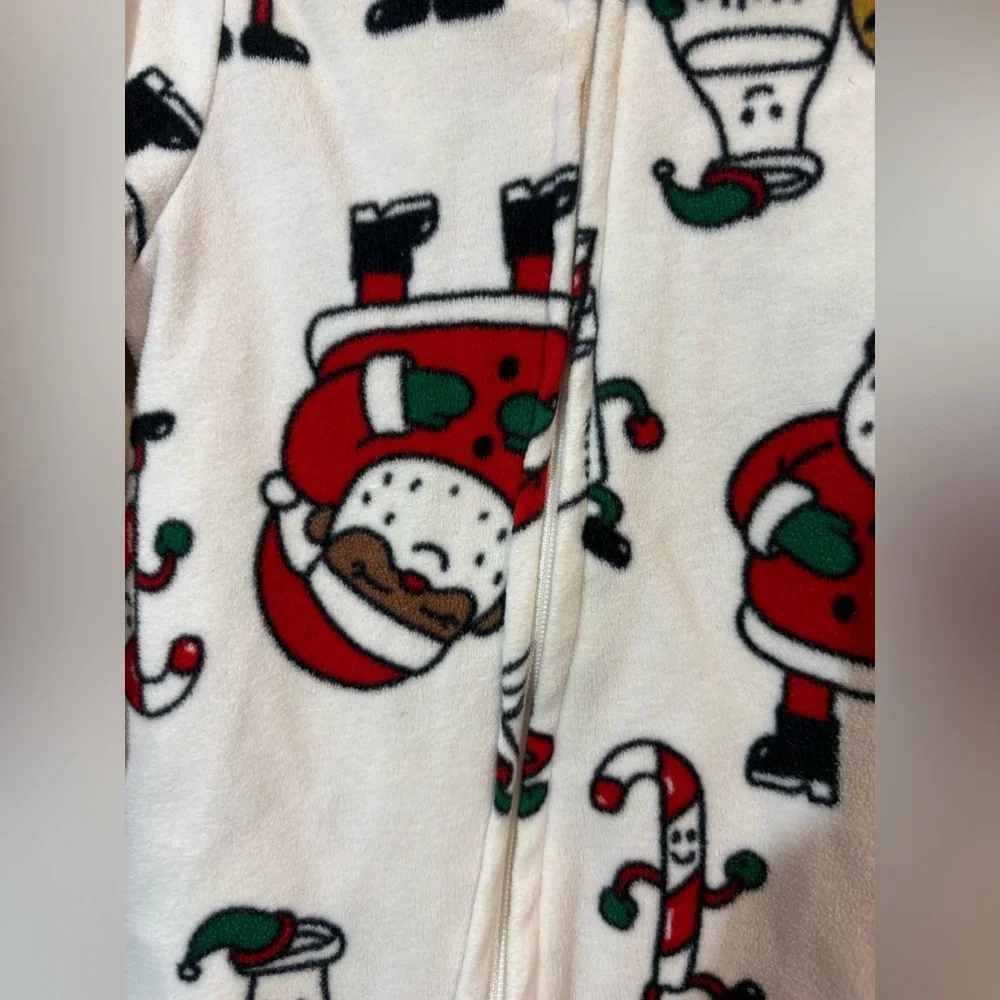 Carter's Christmas Santa Sleep and Play Unisex‎ 12 month Baby toddler full zip